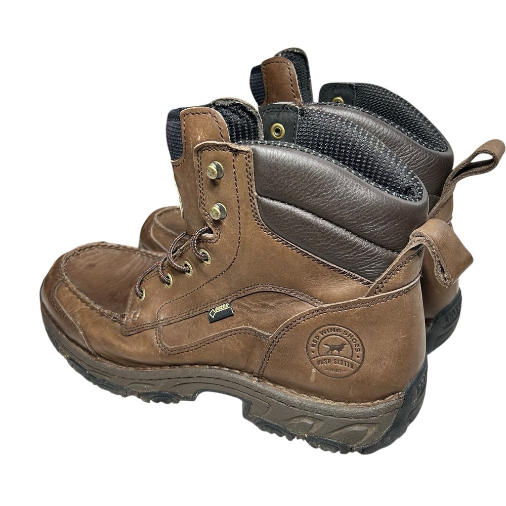 Red Wing Irish Setter 805 Brown Leather Hunt Havoc Boots Men's Size 14 Goretex - Picture 3 of 14